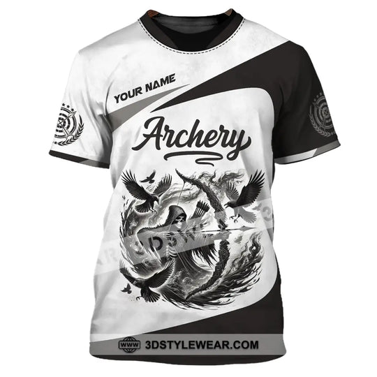 Unisex Shirt, Custom Name Archery Shirt, Archery Polo Long Sleeve, Archery Love T-Shirt style option 2