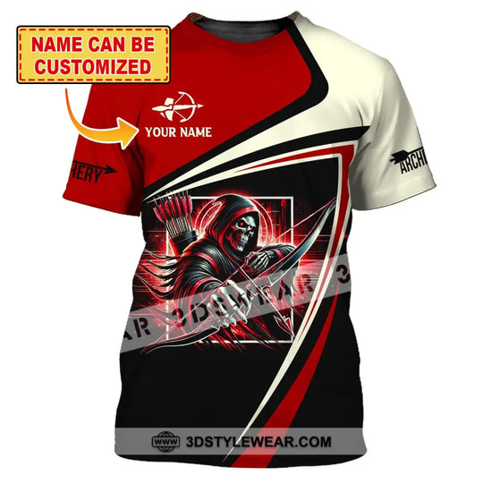 Unisex Shirt, Custom Name Archery Shirt, Archery Polo Long Sleeve, Archery Lover, Archery T-Shirt style option 1