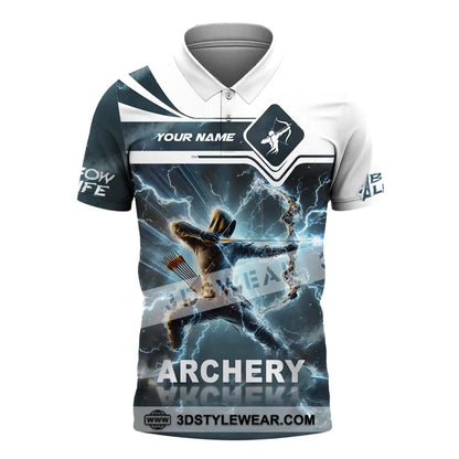 Unisex Shirt - Custom Name Archery Polo / S T-Shirt