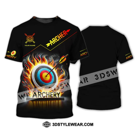 Unisex Shirt, Custom Name Archery T-Shirt, Archer Hoodie Long Sleeve Shirt, Gift for Archery Lovers style option 2