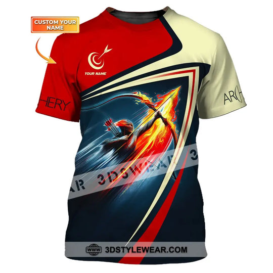 Unisex Shirt, Custom Name Archery T-Shirt, Archery Hoodie Polo Shirt, Archery Gifts, Shirt For Archery Lovers style option 1