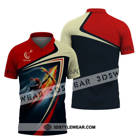 Unisex Shirt, Custom Name Archery T-Shirt, Archery Hoodie Polo Shirt, Archery Gifts, Shirt For Archery Lovers style option 4