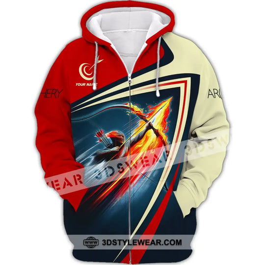 Unisex Shirt, Custom Name Archery T-Shirt, Archery Hoodie Polo Shirt, Archery Gifts, Shirt For Archery Lovers style option 3