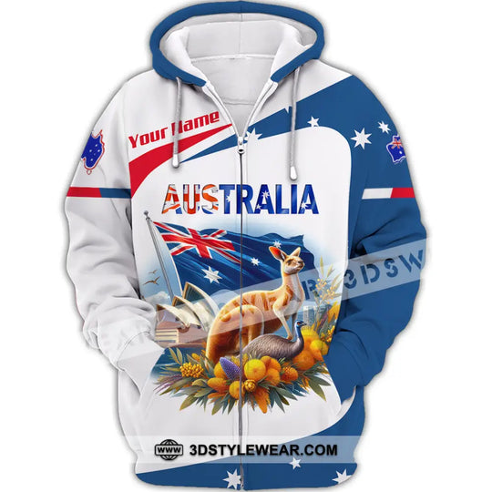 Unisex Shirt, Custom Name Australia Shirt, Australia Lover Polo Long Sleeve Shirt, Australia Gift style option 3