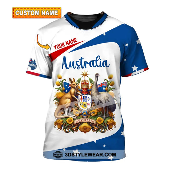 Unisex Shirt, Custom Name Australia Shirt, Australia Polo Long Sleeve Shirt, Australian Gift style option 1