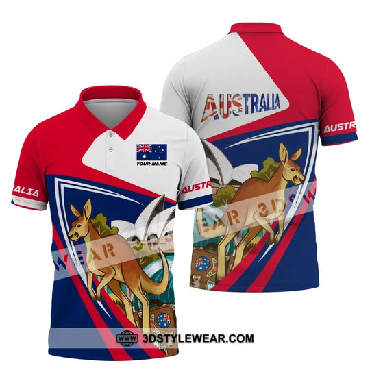 Unisex Shirt, Custom Name Australia T-Shirt, Kangaroo, Australia T-Shirt style option 4