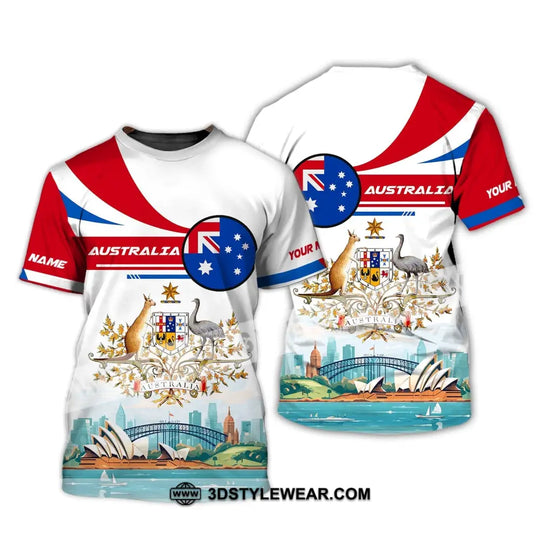 Unisex Shirt, Custom Name Australia T-Shirt, Sydney Harbour Bridge, Australia T-Shirt style option 2