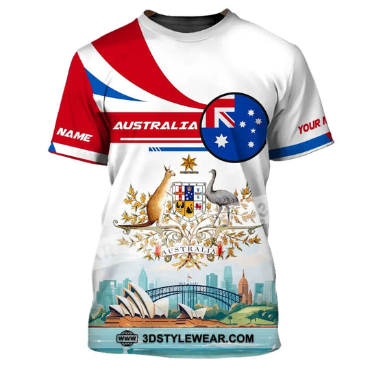 Unisex Shirt, Custom Name Australia T-Shirt, Sydney Harbour Bridge, Australia T-Shirt style option 3