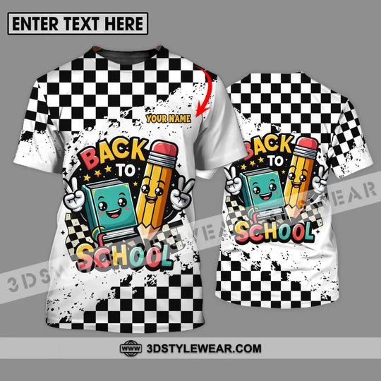 Unisex Shirt - Custom Name Shirt, Back To School Target Flag style option 1
