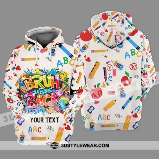 Unisex Shirt - Custom Name Shirt, Back To School We Are Back style option 3