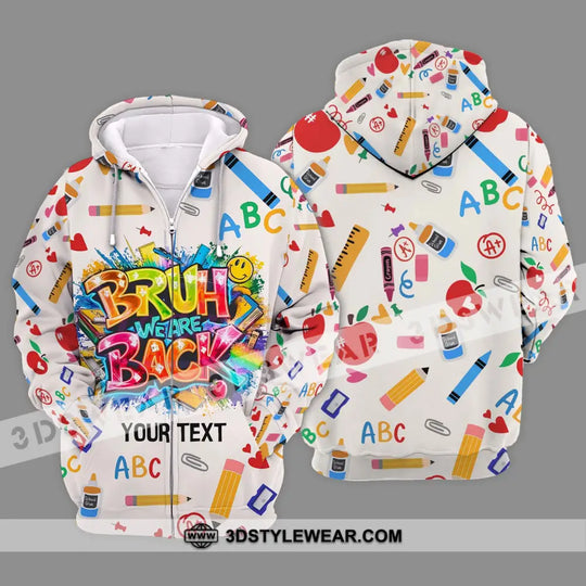 Unisex Shirt - Custom Name Shirt, Back To School We Are Back style option 2