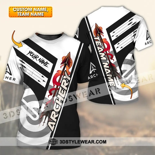 Unisex Shirt - Custom Name Basic Archery Player Shirt style option 1