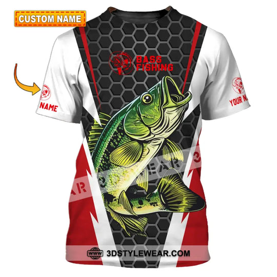 Unisex Shirt - Custom Name Shirt - Bass Fishing Shirt style option 1