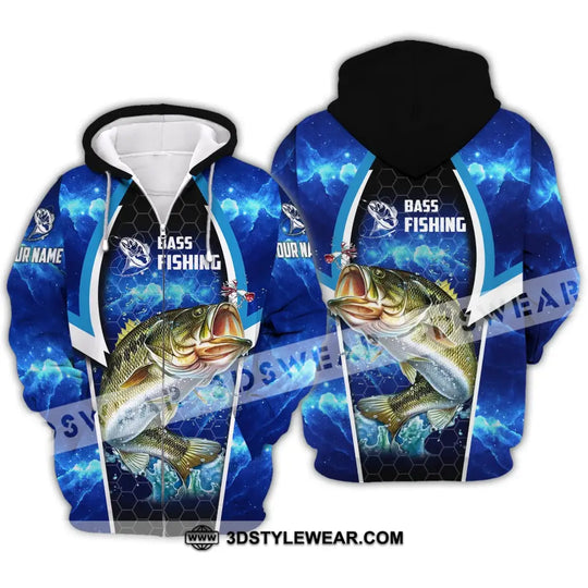 Unisex Shirt - Custom Name Bass Fishing Shirt style option 3
