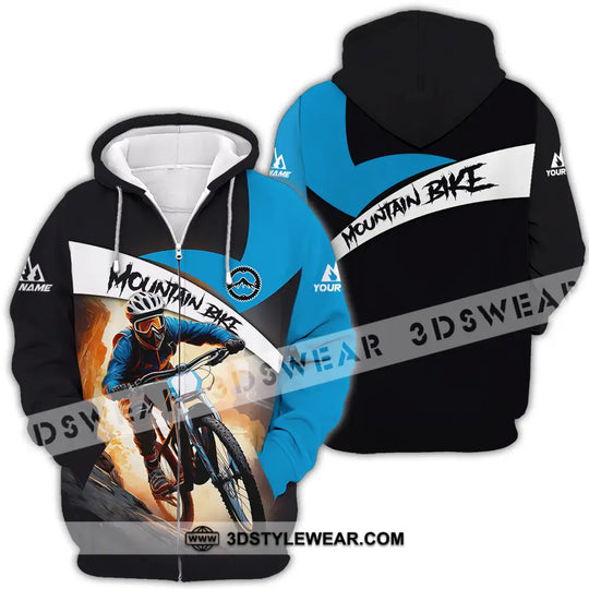 Unisex Shirt - Custom Name Biker Shirt For Mountain Bike Player Racing style option 4