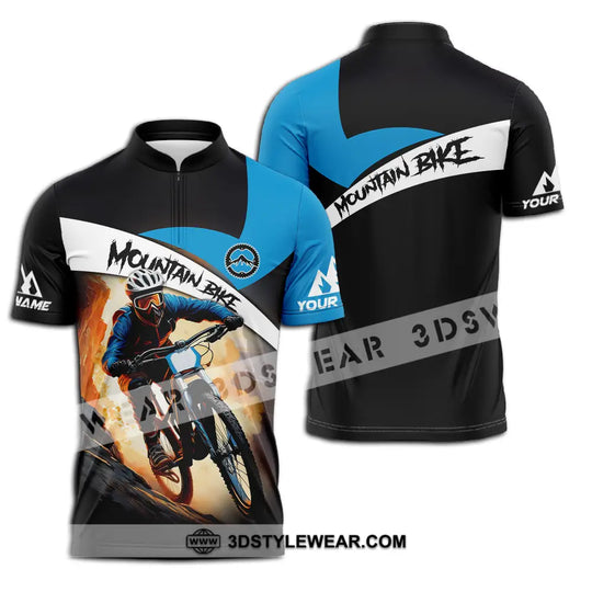 Unisex Shirt - Custom Name Biker Shirt For Mountain Bike Player Racing style option 2