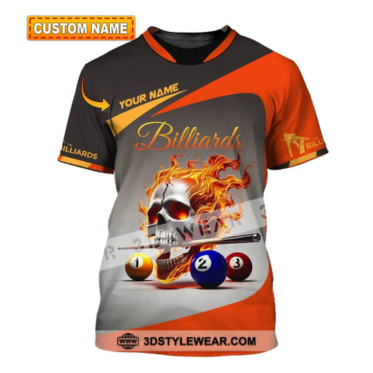 Unisex Shirt, Custom Name Billiard Shirt, Billiard Gift style option 1