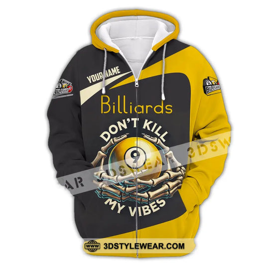 Unisex Shirt, Custom Name Billiards Shirt, Billiards Polo Long Sleeve, Billiards Lover, Billiards T-Shirt style option 3