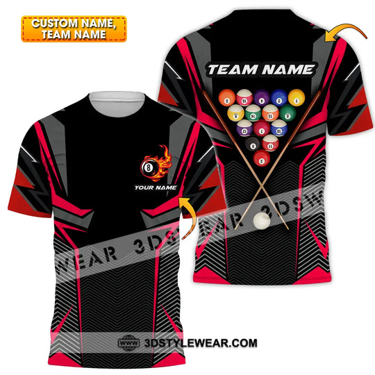 Unisex Shirt - Custom Name Shirt Billiards style option 1