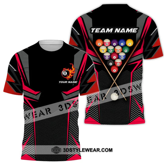 Unisex Shirt - Custom Name Shirt Billiards style option 2