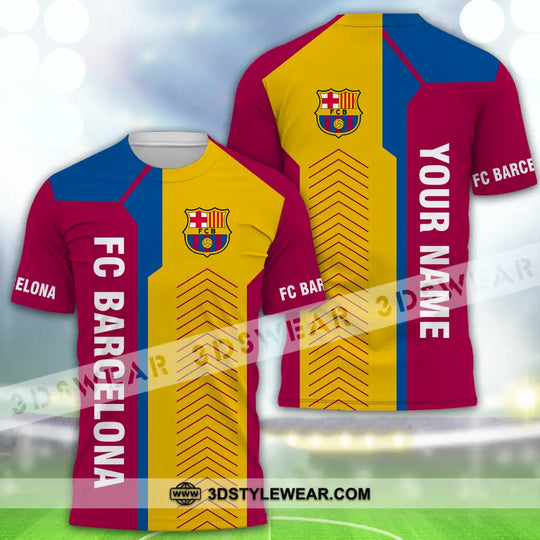 Unisex Shirt - Custom Name Blaugrana Lover Ball Shirt style option 2