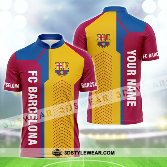 Unisex Shirt - Custom Name Blaugrana Lover Ball Shirt style option 3