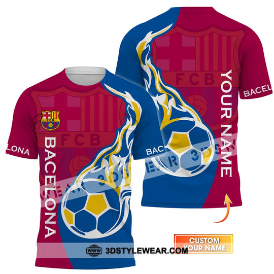 Unisex Shirt - Custom Name Blaugrana Lover Shirt style option 1