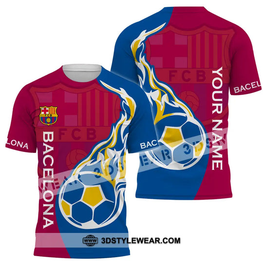 Unisex Shirt - Custom Name Blaugrana Lover Shirt style option 2