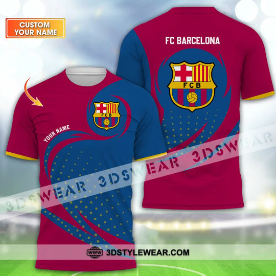 Unisex Shirt - Custom Name Blaugrana Shirt style option 1
