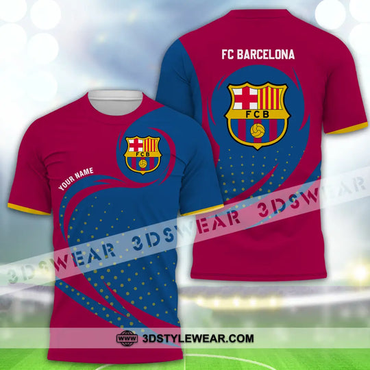 Unisex Shirt - Custom Name Blaugrana Shirt style option 2