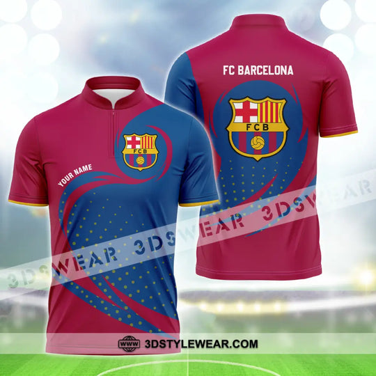 Unisex Shirt - Custom Name Blaugrana Shirt style option 3