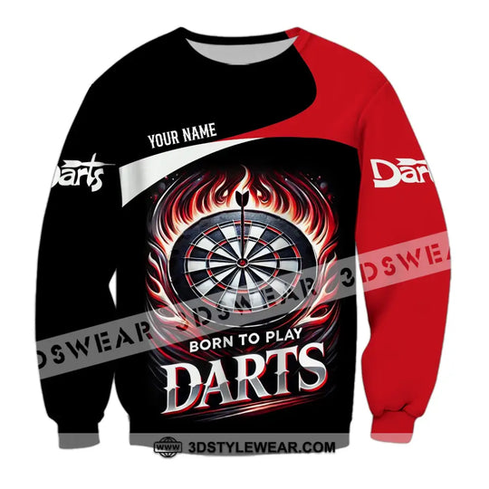 Unisex Shirt - Custom Name Born To Play Dart Shirt style option 4