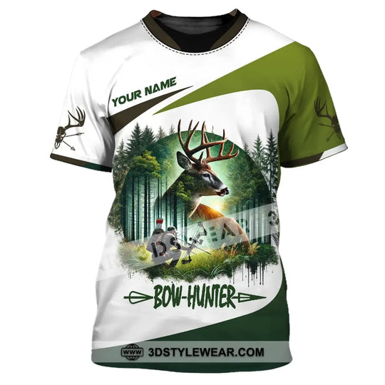 Unisex Shirt, Custom Name Bow Hunter Shirt, Hunter Hoodie Shirt Polo Long Sleeve Shirt style option 2