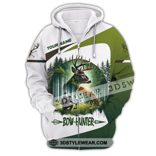 Unisex Shirt, Custom Name Bow Hunter Shirt, Hunter Hoodie Shirt Polo Long Sleeve Shirt style option 3