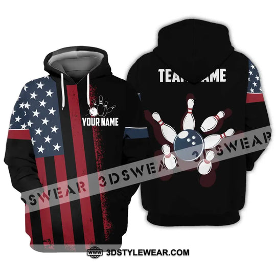 Unisex Shirt - Custom Name Bowling America Shirt style option 3