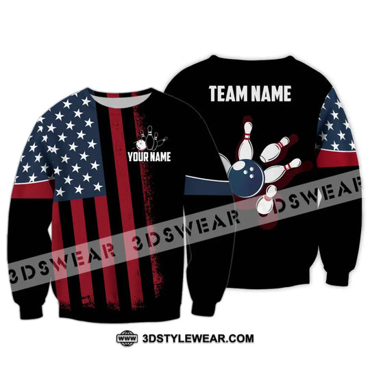Unisex Shirt - Custom Name Bowling America Shirt style option 4