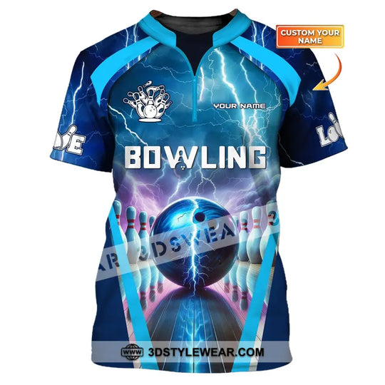 Unisex Shirt, Custom Name Bowling Shirt, Bowling Club Hoodie Shirt, Bowling Player Gift style option 1