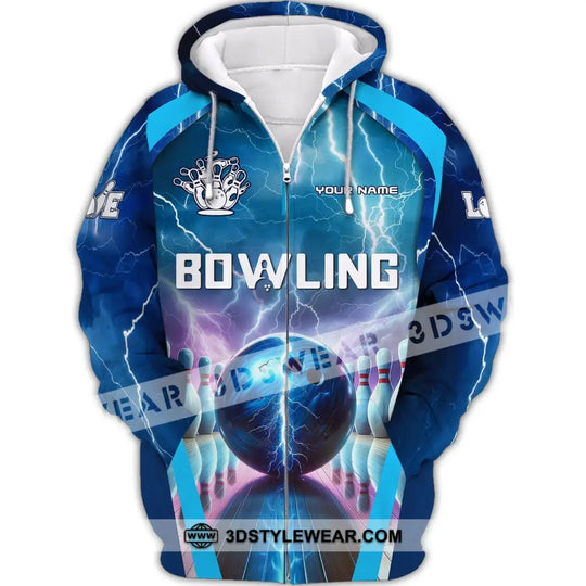 Unisex Shirt, Custom Name Bowling Shirt, Bowling Club Hoodie Shirt, Bowling Player Gift style option 3