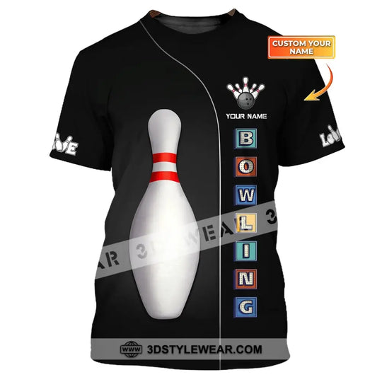 Unisex Shirt, Custom Name Bowling Shirt, Shirt For Bowling Lovers, Bowling Gifts style option 1