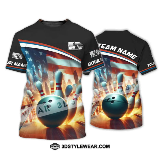 Unisex Shirt, Custom Name Bowling Shirt, Bowling Love Polo Shirt Long Sleeve style option 2