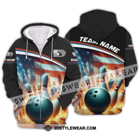 Unisex Shirt, Custom Name Bowling Shirt, Bowling Love Polo Shirt Long Sleeve style option 3