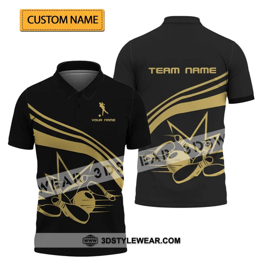 Unisex Shirt - Custom Name Shirt - Bowling Lover Shirt style option 1