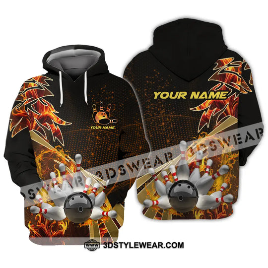 Unisex Shirt - Custom Name Shirt Bowling Player style option 4