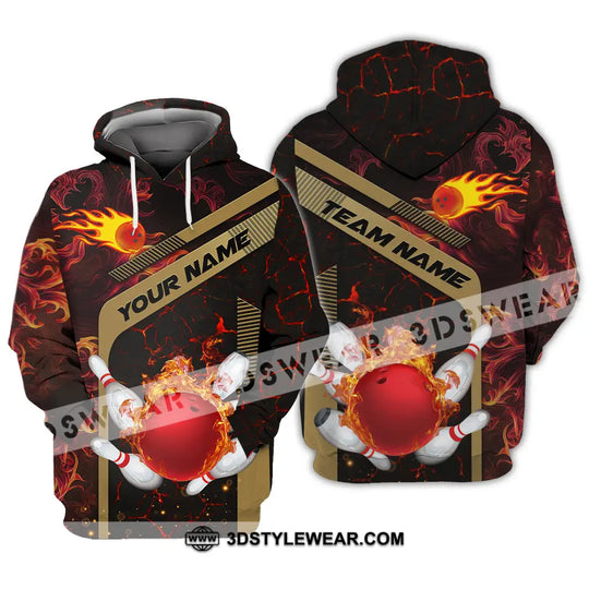 Unisex Shirt - Custom Name Shirt Bowling Player style option 4