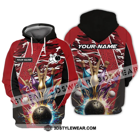 Unisex Shirt - Custom Name Shirt Bowling Player style option 4