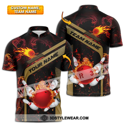 Unisex Shirt - Custom Name Shirt Bowling Player style option 1