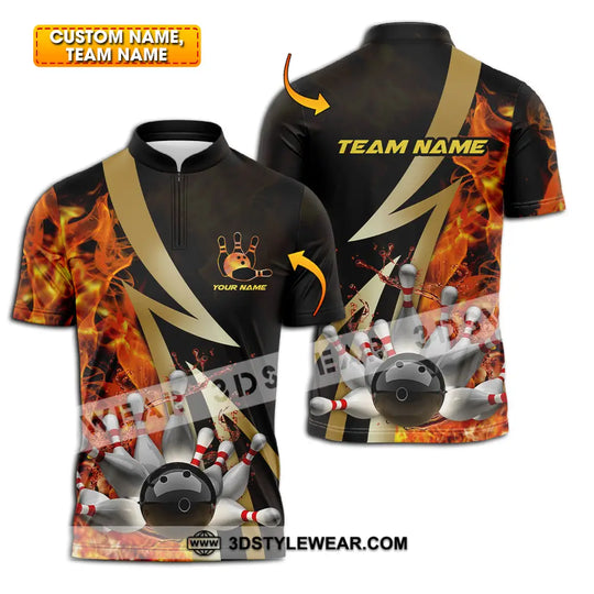 Unisex Shirt - Custom Name Shirt Bowling Player style option 1