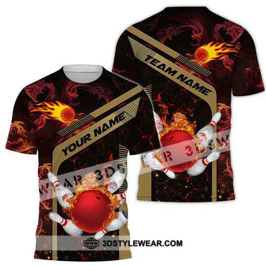 Unisex Shirt - Custom Name Shirt Bowling Player style option 2