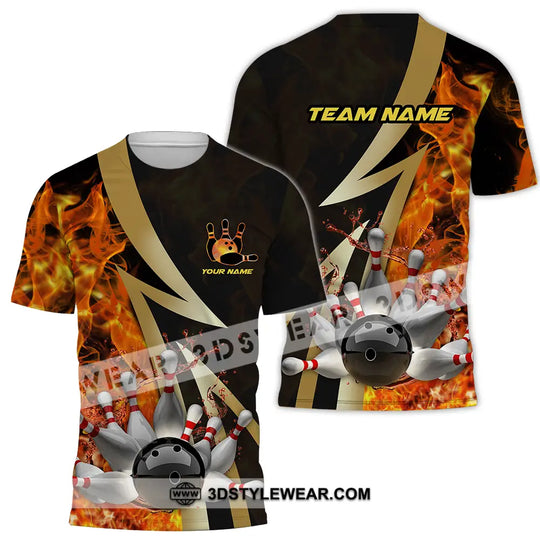 Unisex Shirt - Custom Name Shirt Bowling Player style option 2