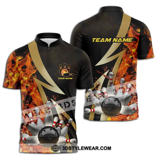 Unisex Shirt - Custom Name Shirt Bowling Player style option 3